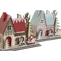 Décorations de Noël DKD Home Decor Rouge Rose clair 23,5 x 11 x 20,5 cm (2 Unités)