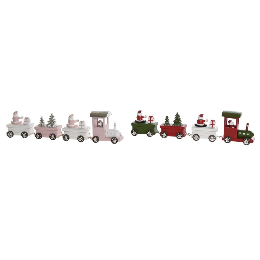 Décorations de Noël DKD Home Decor Rouge Vert 35,5 x 5 x 8,8 cm (2 Unités)