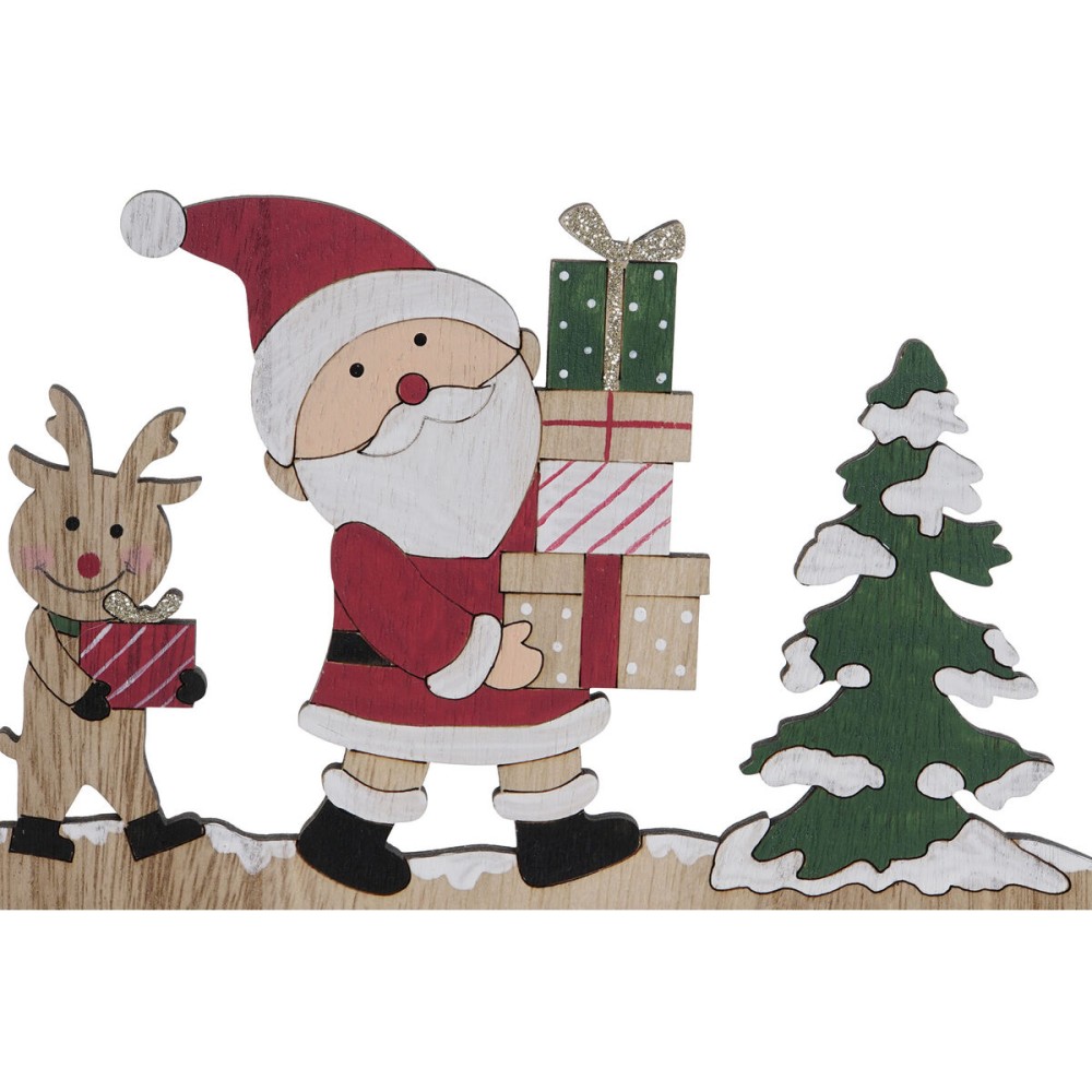 Adventskalender DKD Home Decor Holz MDF 45 x 1 x 19 cm 45 x 2 x 19 cm (2 Stück)