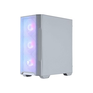 ATX Semi-Tower Gehäuse MSI MAG FORGE M100R WHITE Weiß Stahl Verre trempé