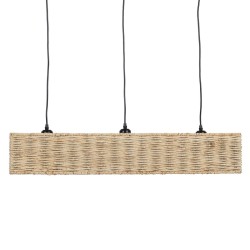 Ceiling Light Black Natural Iron 220-240 V 88 x 17,5 x 65 cm