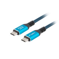 Câble USB-C Lanberg CA-CMCM-45CU-0015-BK Bleu Noir 1,5 m