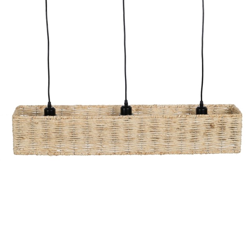 Suspension Noir Naturel Fer 220-240 V 88 x 17,5 x 65 cm