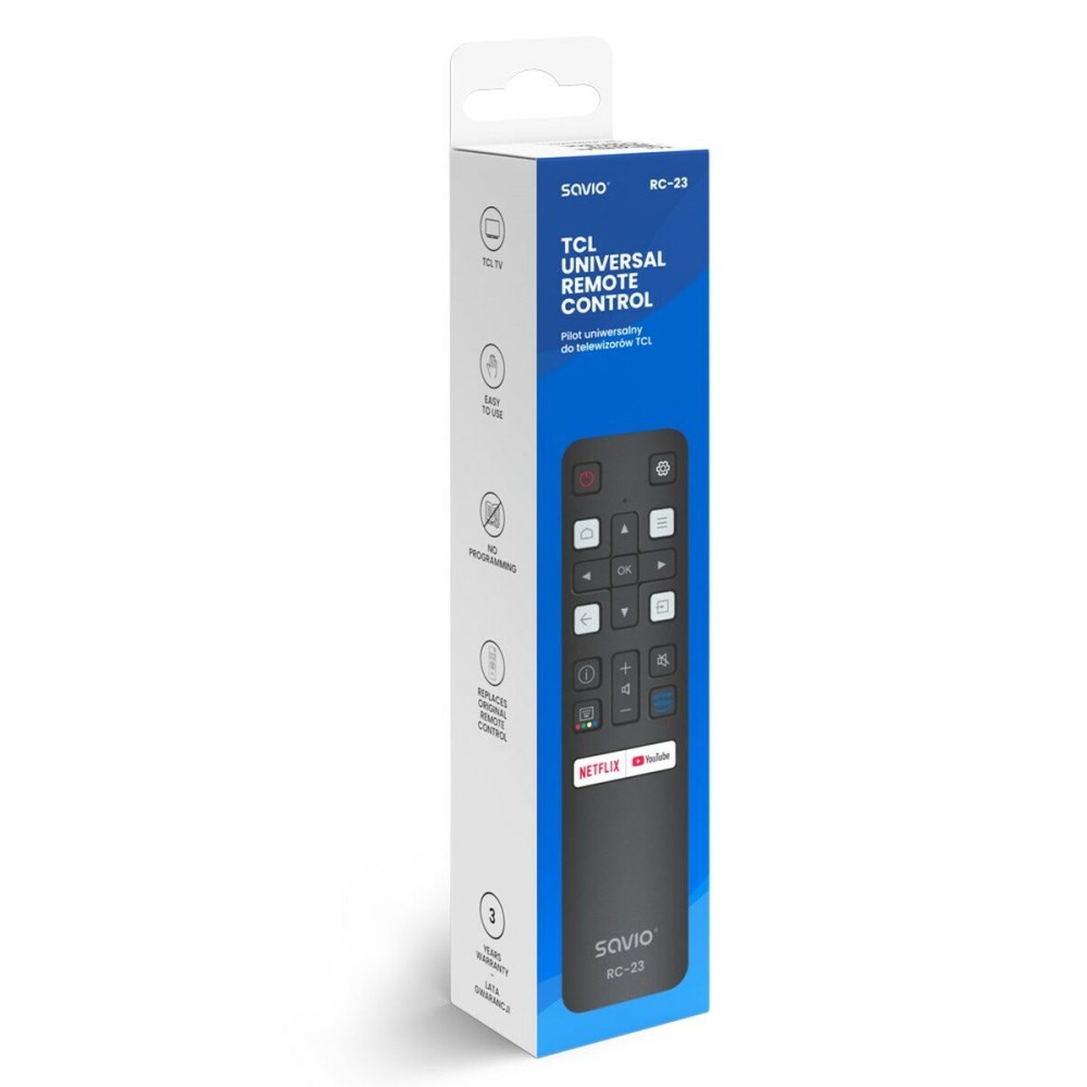 Télécommande Universelle Savio RC-23 Noir