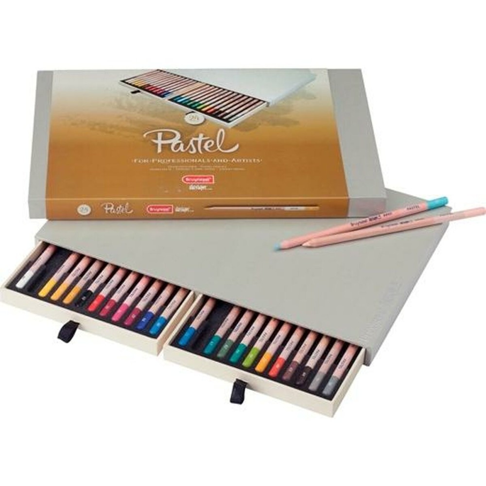 Crayon pastel Bruynzeel Design 24 Pièces Coffret Multicouleur