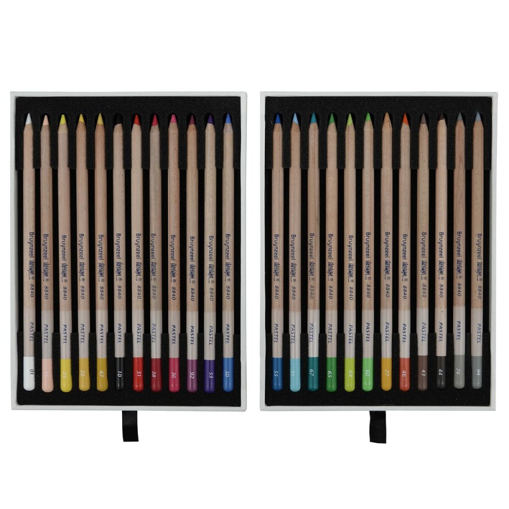 Crayon pastel Bruynzeel Design 24 Pièces Coffret Multicouleur