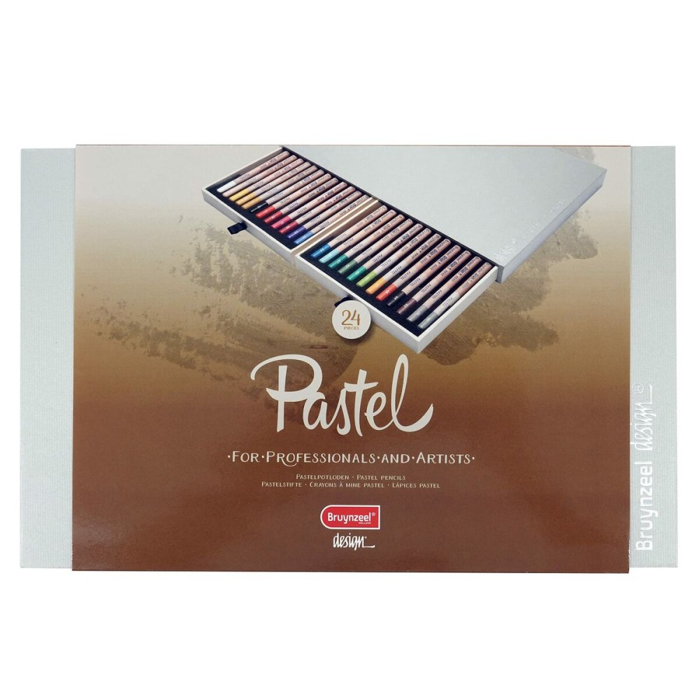 Crayon pastel Bruynzeel Design 24 Pièces Coffret Multicouleur