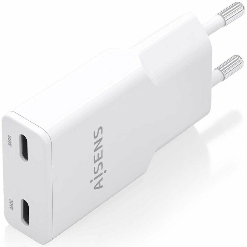 Wandladegerät Aisens ASCH-30W2P048-W Weiß 30 W