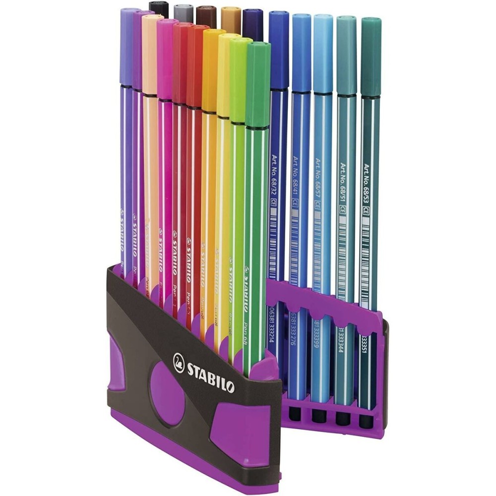 Ensemble de Marqueurs Stabilo Pen 68 Multicouleur