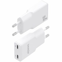Wandladegerät Aisens ASCH-30W2P048-W Weiß 30 W