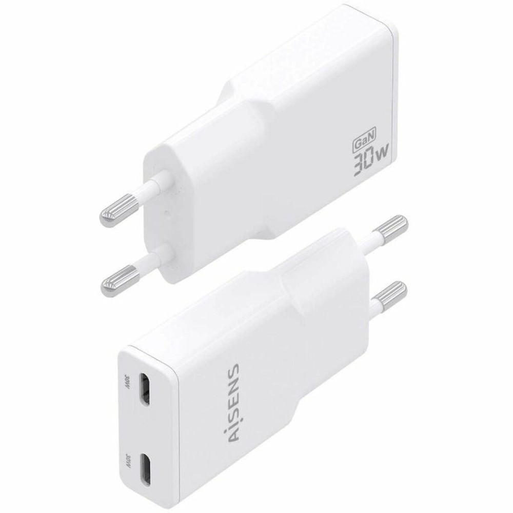 Wandladegerät Aisens ASCH-30W2P048-W Weiß 30 W