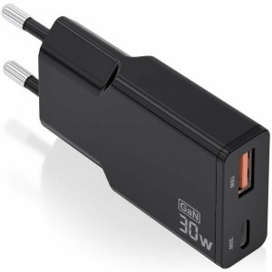 Wandladegerät Aisens ASCH-30W2P047-BK Schwarz 30 W