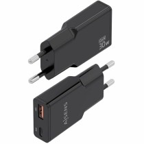 Wandladegerät Aisens ASCH-30W2P047-BK Schwarz 30 W