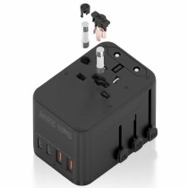 Wandladegerät Aisens ASPS-2A2C08-BK 25 W Schwarz