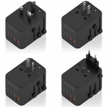 Wandladegerät Aisens ASPS-2A2C08-BK 25 W Schwarz