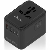 Wandladegerät Aisens ASPS-2A3C09-BK 35 W Schwarz