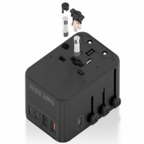 Wandladegerät Aisens ASPS-2A3C09-BK 35 W Schwarz