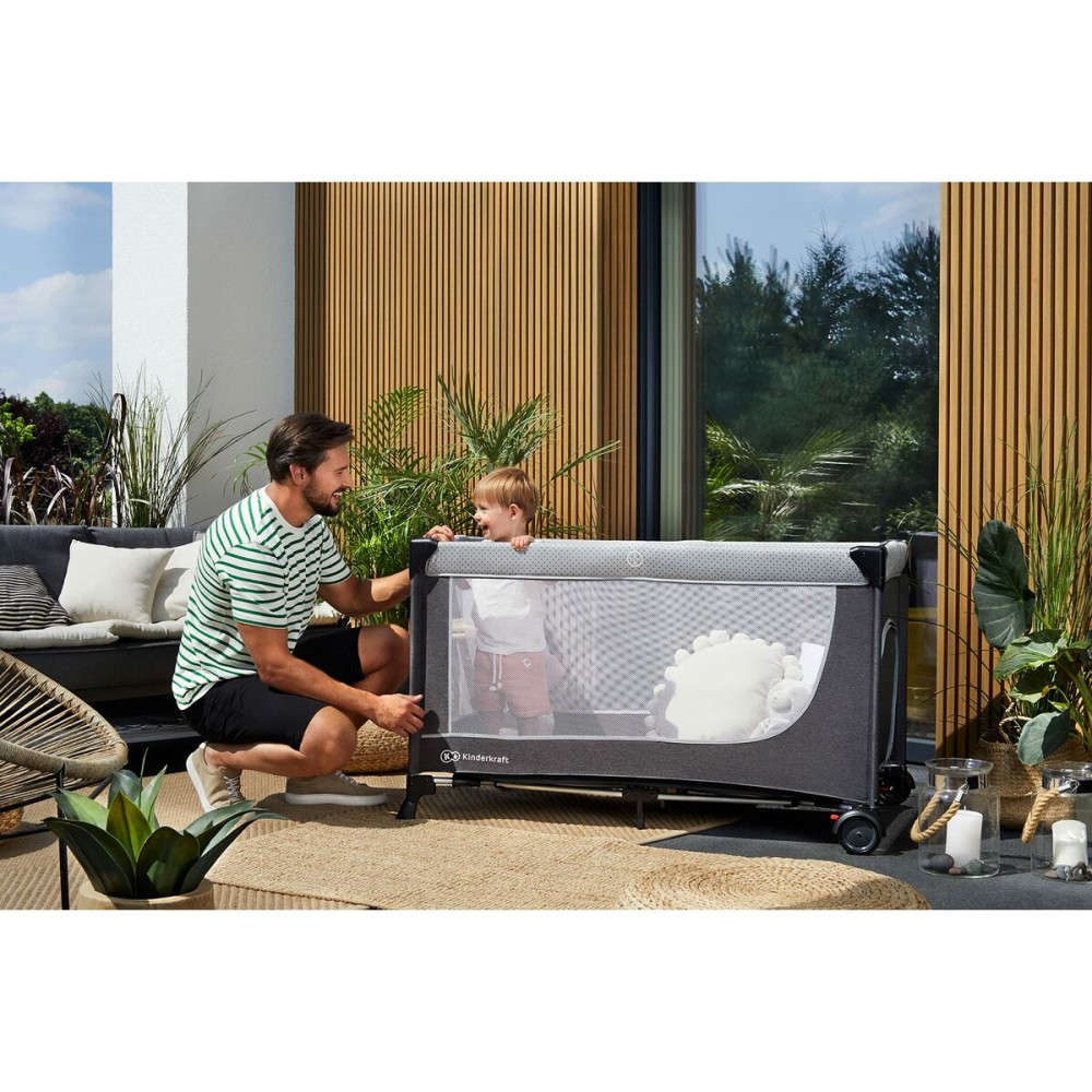 Lit de bébé Kinderkraft KCLEOD00GRY0000