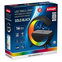 Lampe de bureau Activejet AJE-SOLO RGB Black Noir Multicouleur Plastique 2,8 x 43,5 x 8 cm