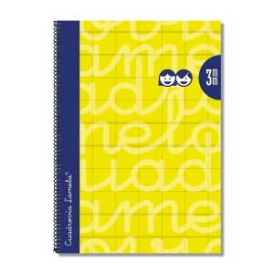 Cahier Lamela 3 mm Jaune Din A4 5 Pièces 80 Volets