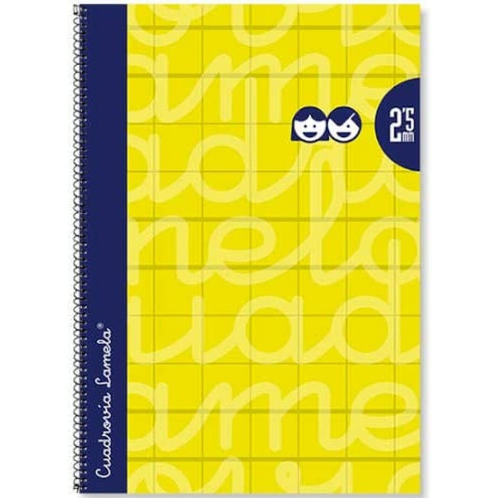 Cahier Lamela 4 mm Jaune Din A4 5 Pièces 80 Volets