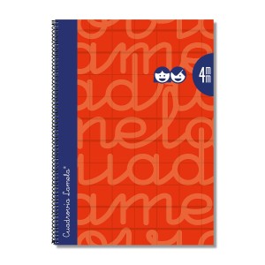 Notebook Lamela Red Quarto 5 Pieces 80 Sheets