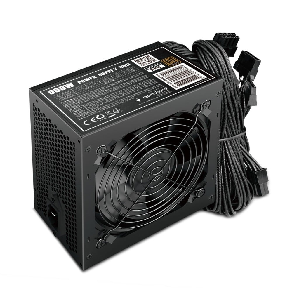 Stromquelle GEMBIRD CCC-PSU80P-BBP-600 600 W 80 Plus Bronze
