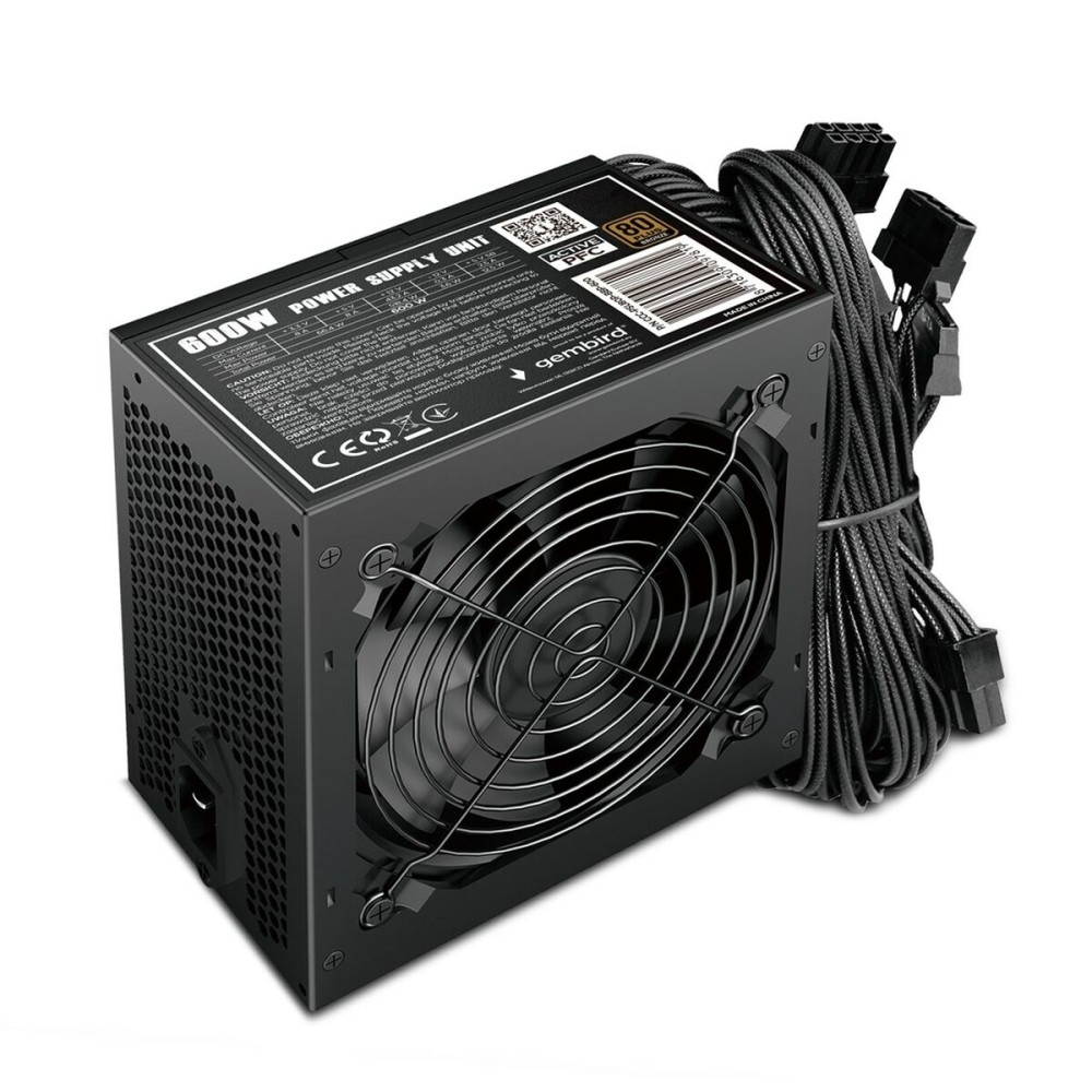 Stromquelle GEMBIRD CCC-PSU80P-BBP-600 600 W 80 Plus Bronze