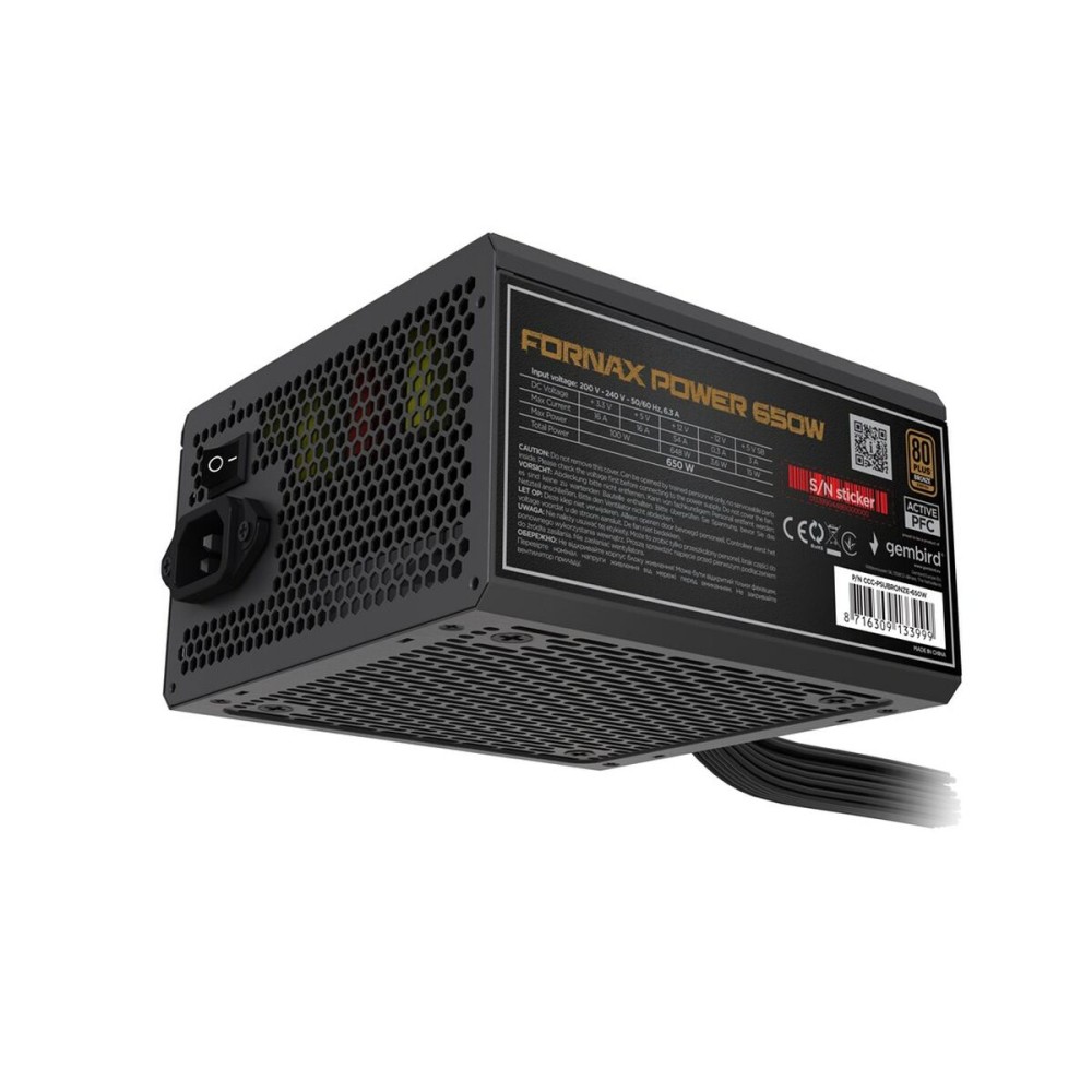 Stromquelle GEMBIRD CCC-PSUBRONZE-650W