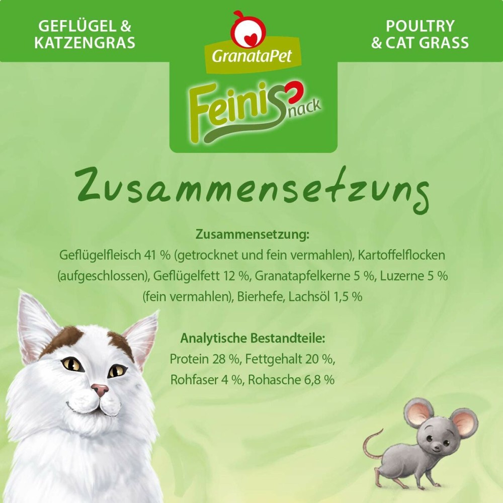 Collation pour Chat GranataPet Oiseaux 50 g