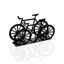 Napkin holder Versa Black Metal Ceramic Steel Iron 4,5 x 9,5 x 16,5 cm Bicycle