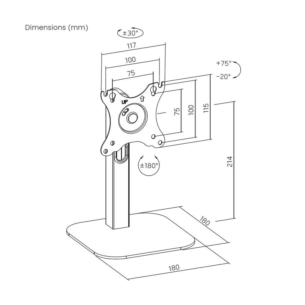 TV Halterung Aisens DT24TSR-371 10"