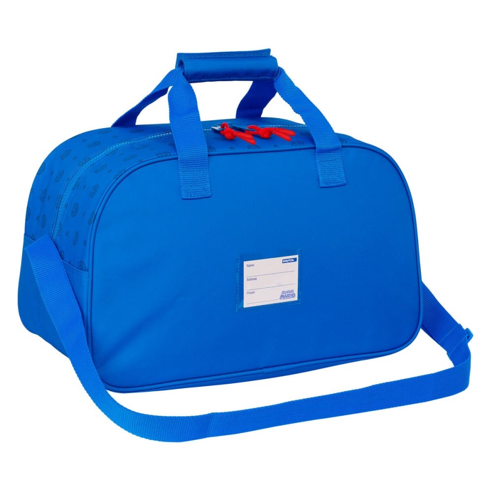 Sporttasche Super Mario Play Blau Rot 40 x 24 x 23 cm