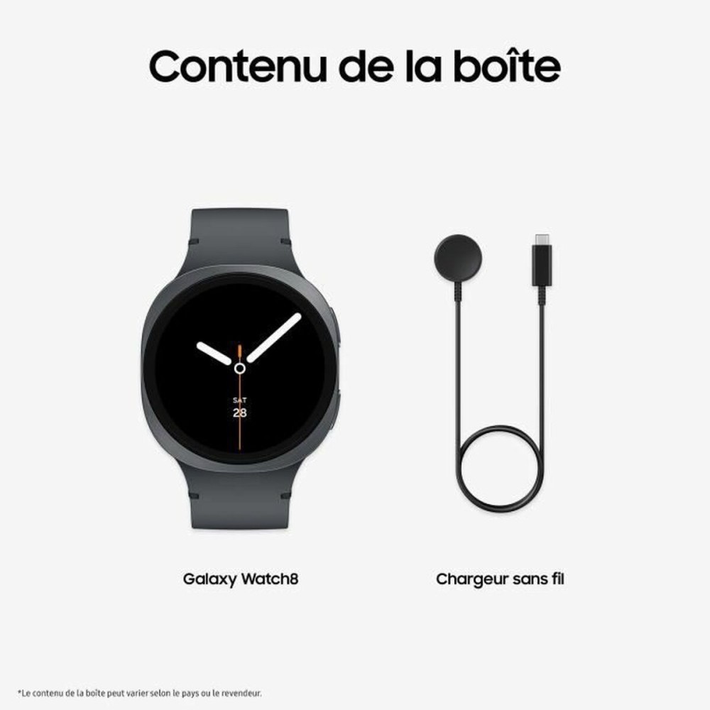 Smartwatch Samsung Watch8 Schwarz Graphit 1,5" Ø 44 mm