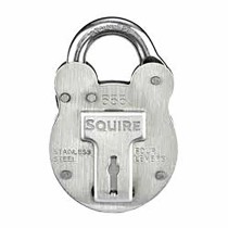 Kombinationsschloss Squire 53 X 18 MM Edelstahl 2 Stücke