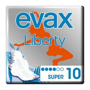 Compresses Super avec Ailes Liberty Evax Liberty (10 uds) 10 Unités
