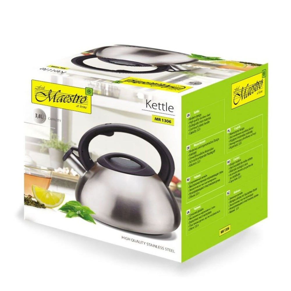 Bouilloire Feel Maestro MR-1306 Noir Argenté 3 L
