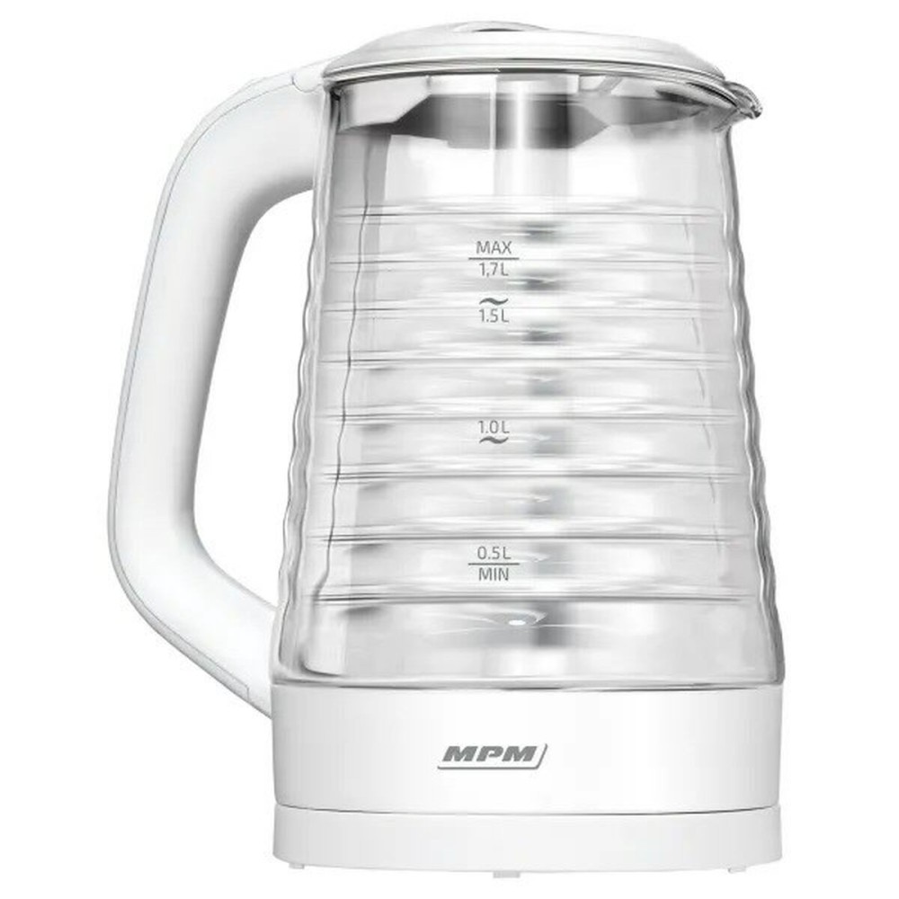 Bouilloire Mpm MCZ-124 Blanc verre 2200 W 1,7 L