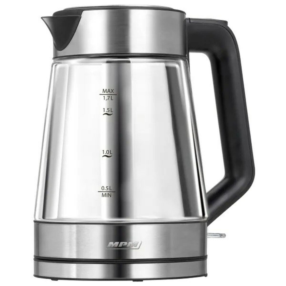 Bouilloire Mpm MCZ-122 Noir Gris verre Acier inoxydable 2200 W 1,7 L