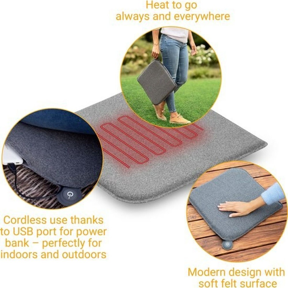 Electric Blanket Medisana 60276 Grey Polyester Felt
