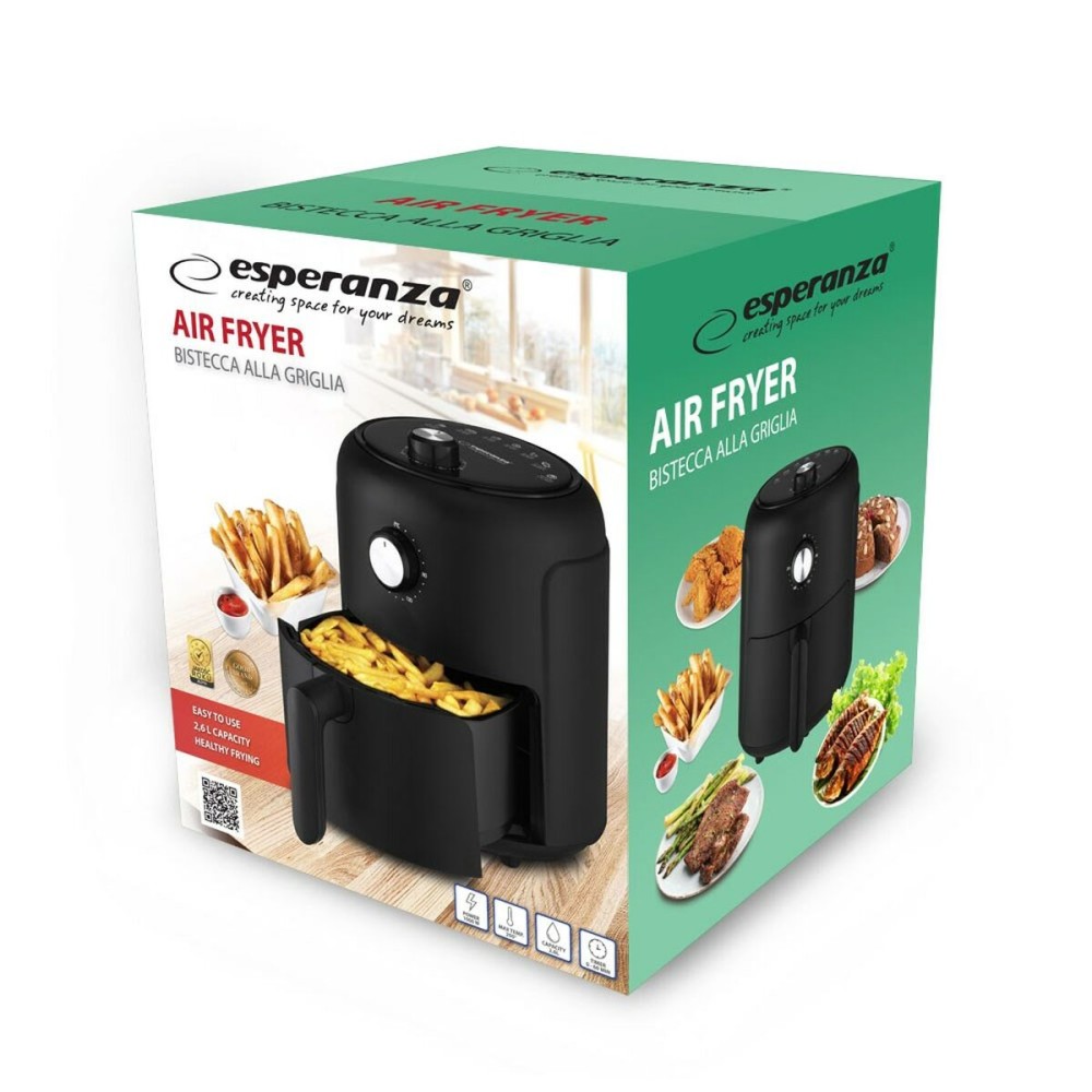 Friteuse à Air Esperanza EKA001 Noir 1000 W 2,6 L