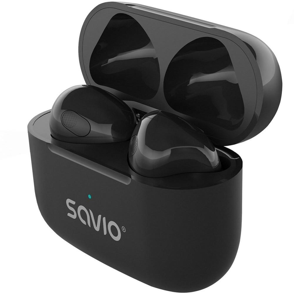 Drahtlose Kopfhörer Savio TWS-02 PRO Schwarz black