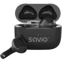 Drahtlose Kopfhörer Savio TWS-02 PRO Schwarz black