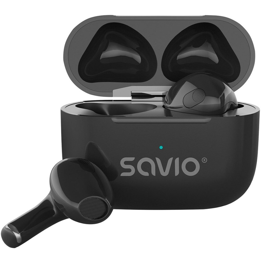 Drahtlose Kopfhörer Savio TWS-02 PRO Schwarz black