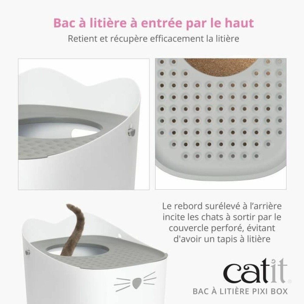 Bac à litière pour chats Catit Pixi Box 52 x 41 x 47,5 cm Plastique
