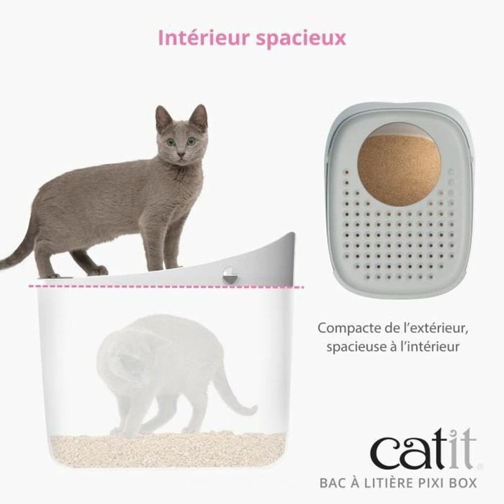Bac à litière pour chats Catit Pixi Box 52 x 41 x 47,5 cm Plastique