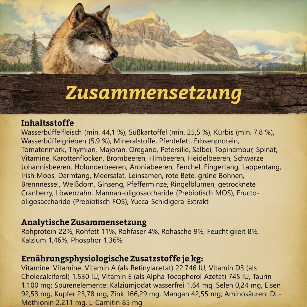 Nourriture Wolfsblut Adulte Búfalo 12,5 Kg