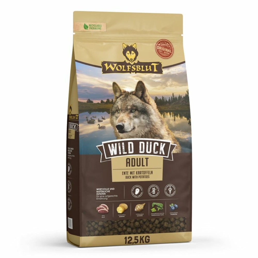 Nourriture Wolfsblut Adulte Canard Pommes de terre 12,5 Kg