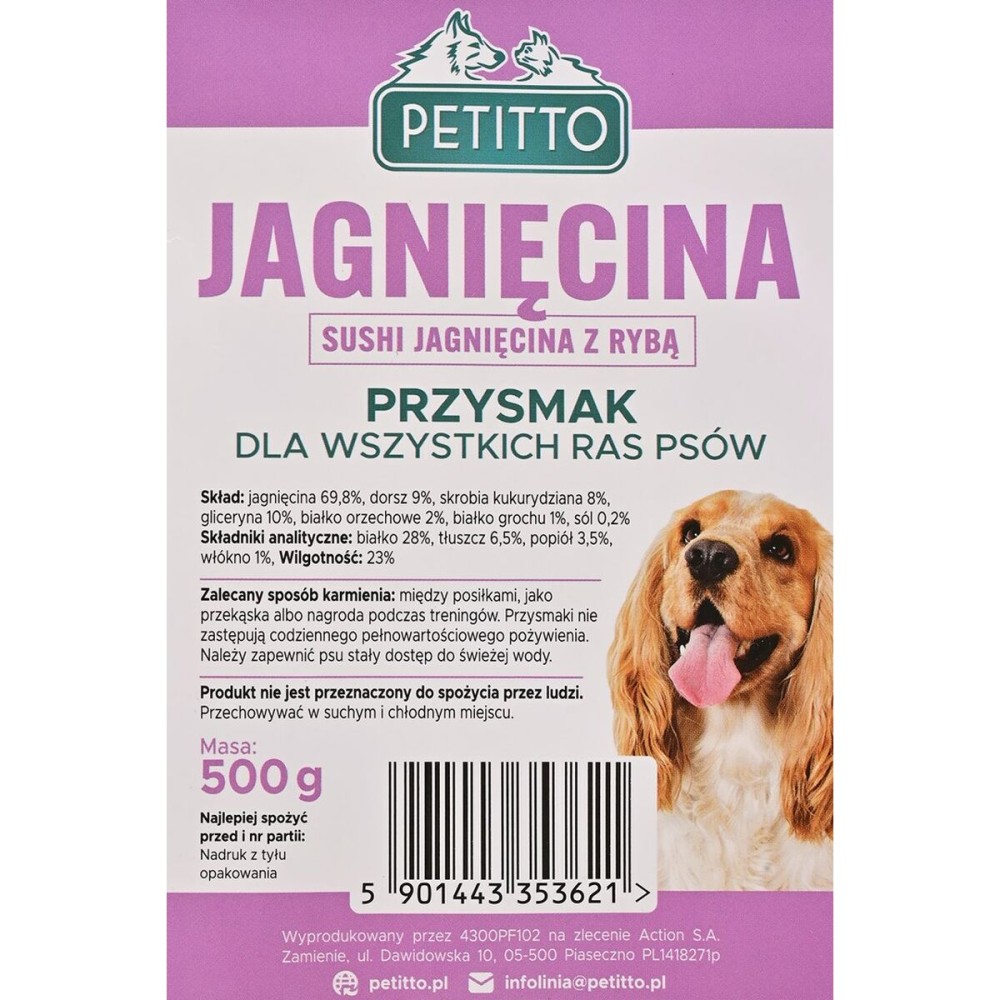 Dog Snack Petitto Lamb 500 g