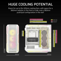 ATX Semi-tower Box Corsair CC-9011299-WW White Multicolour